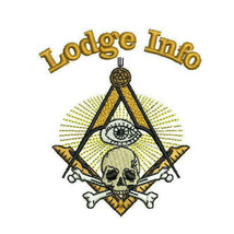 Widow Sons Freemason Masonic Compass Square Scull Custom Embroidered Shirt - $32.95+