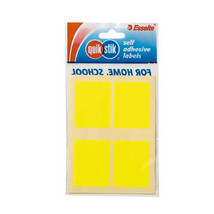 Quik Stik F/P Flouro Coloured Label (35x45) - Yellow - £32.26 GBP