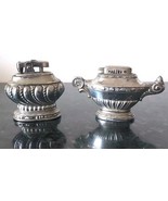Lot of 2 Vintage Table Lighters Chrome Made In Occupied  Japan Aladdin Lamp - $40.26 CAD