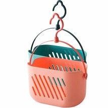2Pcs Plastic Hanging Storage Baskets Pink and Blue - $46.52