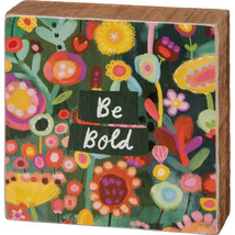 &quot;Be Bold&quot; Inspirational Block Sign - £7.04 GBP