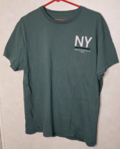 Aeropostale Mens Short Sleeve Large Olive Green Cotton T-Shirt - $9.89