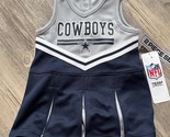 NFL Dallas Cowboys Toddler Girls&#39; Cheer Dress 12M Cheerleader Bloomers F... - $14.49