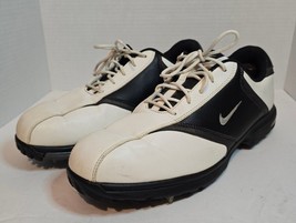 Nike Heritage Golf Men’s White Black Cleats Shoes 418624-101 US Size 11 - £15.14 GBP