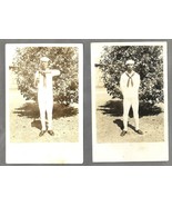 RPPC 1940s African American Male WWII US Navy Sailors EKC Photo Postcards - $41.66 CAD