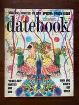 Datebook - February 1961 - Julie Newmar, Tab Hunter, MAKE-OUT Parties &amp; More!!! - £19.96 GBP
