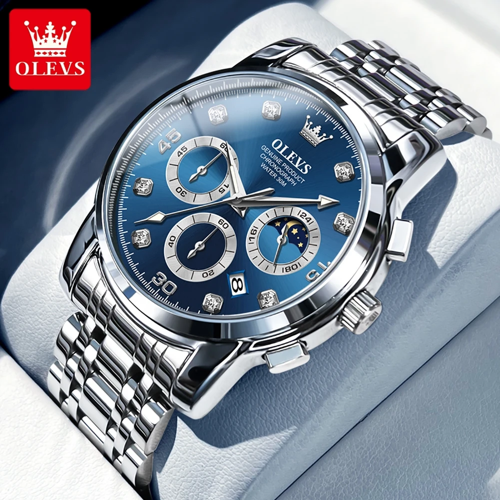 Luxury Watch for Men Original Fashion Business Man Quartz Wristwatches W... - £41.10 GBP