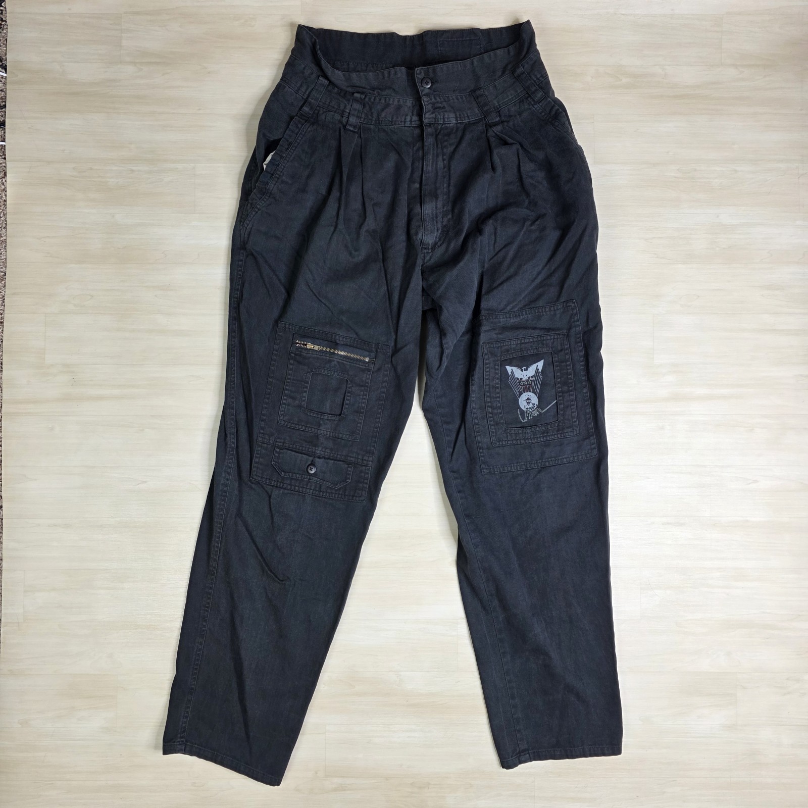 UMEN Under Attack Slacks Pants Hip Hop High Waist Baggy Pilot Pants Size... - $69.19