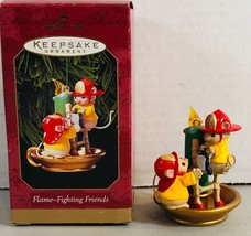 Hallmark Keepsake Ornament - Flame Fighting Friends - Handcrafted Dated 1999 - £7.87 GBP