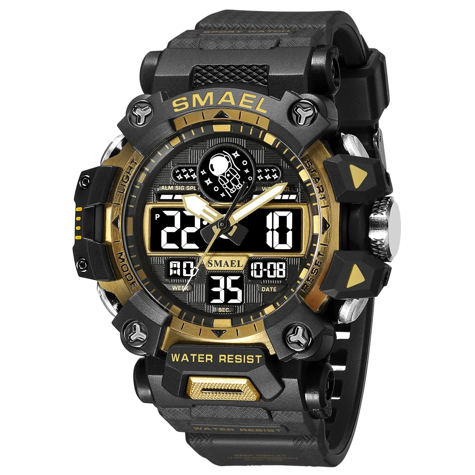 Brand Men Sports Watch 50m Waterproof Digital Clock New Men Military Wat... - £27.20 GBP