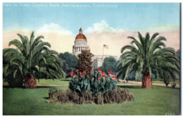 P-137 View from State Capitol Park Sacramento CA Mitchell Postcard - £10.05 GBP