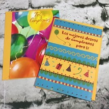 Hallmark Birthday Cards In Spanish Translations On Back Lot Of 2 With Envelopes  - £6.24 GBP