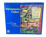 MB Impressionistic Colors Exotic Wild Life Donna Ingemanson 550 Jigsaw P... - £7.50 GBP