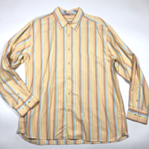 Tommy Bahama Mens Size XL Button Up Long Sleeve Striped Shirt Multicolor... - £16.75 GBP