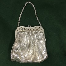 Whiting &amp; Davis Silver Mesh Evening Bag Purse Vintage Classic - £53.66 GBP