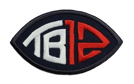 Tom Brady 12 Super Bowl NFL Football Embroidered Iron On Patch Patriots - £5.96 GBP+