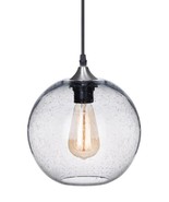 Ariamotion Farmhouse Pendant Light Fixture bigger size 8.7 inch globe clear - $33.18