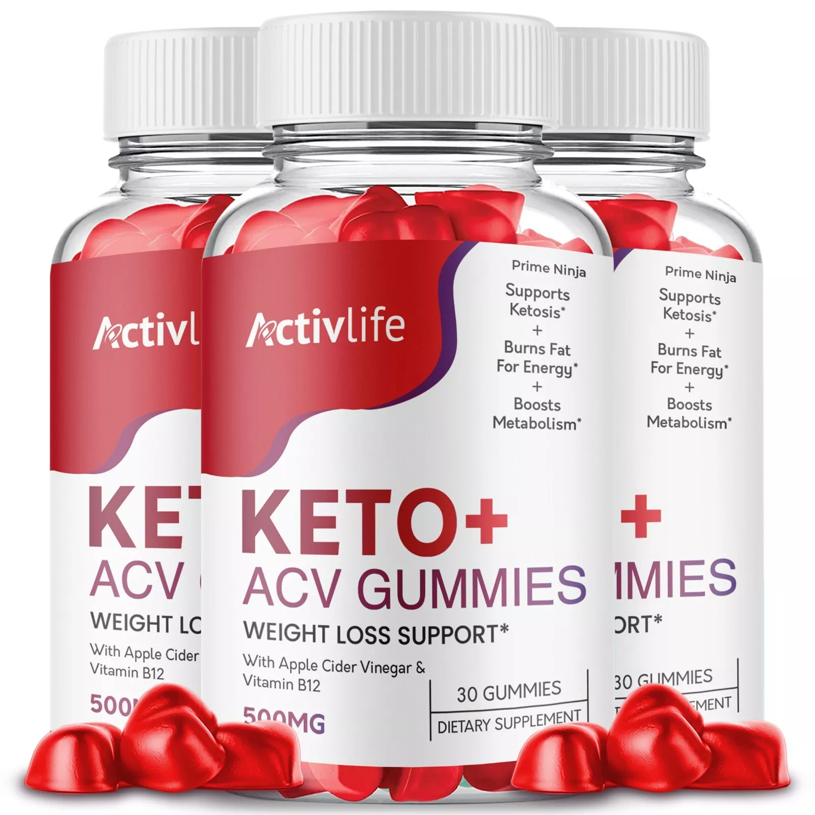 ActivLife ACV Keto Gummies, Activ Life Gummies Maximum Strength (3 Pack) - £65.34 GBP