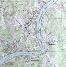 Map Veazie Maine USGS 1988 Topographic Vtg Geological 1:24000 27x22&quot; #1 TOPO13 - £35.39 GBP