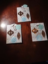 Set Of 3 Small Christmas Bags Silver-Brand New-SHIPS N 24 HOURS - $13.74