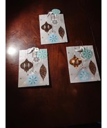 Set Of 3 Small Christmas Bags Silver-Brand New-SHIPS N 24 HOURS - €12,01 EUR