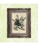 Book Page Art Print: the Demon Buer on Vintage Arabic Text - £12.64 GBP