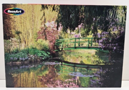 RoseArt Monet&#39;s Bridge 1000 Pc Puzzle Vintage Landscape Entertain Fun Gi... - $24.74