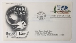 USA4 #1576 U/A ARTCRAFT FDC   World Peace through Law - £3.16 GBP