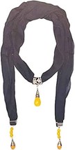 Asravik-Necklace Jewellery Scarf for Women &amp; Girls Tassel Type Pendant Scarves - £18.69 GBP