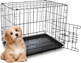 Daorfaa Dog Crate Cage, Collapsible Home for Small Animals 20L x 14W x 17H Black - £18.97 GBP