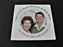 Conservatives for Ronald Reagan- 1980, Republican Party Advertising Sticker. - £11.13 GBP