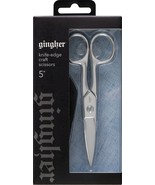 Gingher Knife Edge Craft Scissors 5&quot;-W/Leather Sheath - $34.31