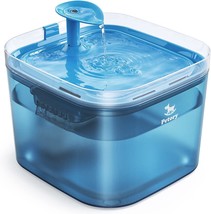 74oz/2.2L BPA-Free Water Fountain for Cats Inside with 2 Flow Modes, Blue (Witho - £39.16 GBP
