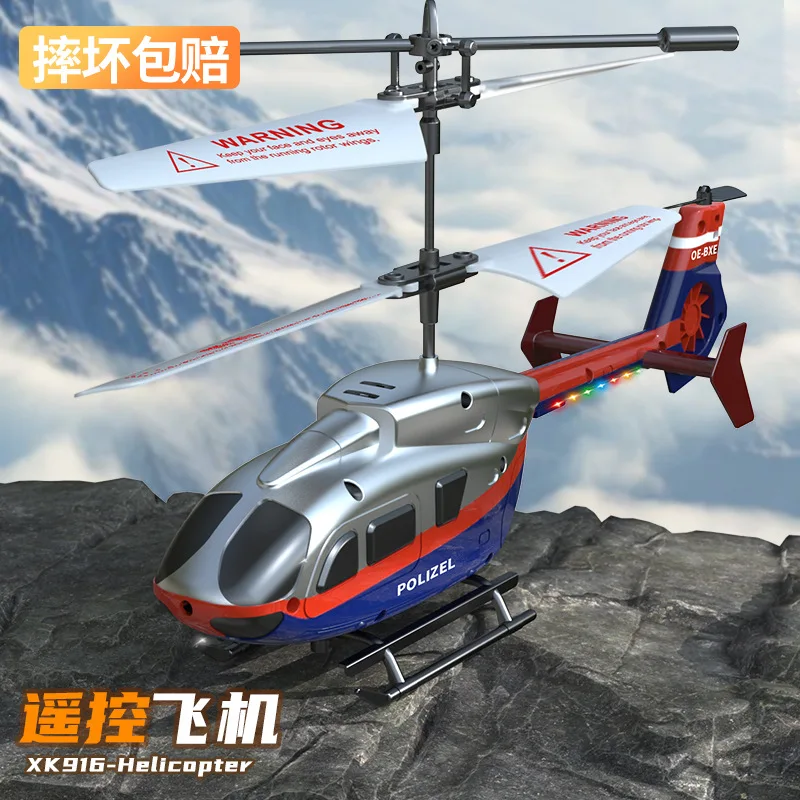 3.5CH RC Helicopter with Light Fall Resistant XK916 Remote Control Helic... - £32.86 GBP