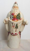 Ceramic Santa with Bag of Toys 9&quot; Hand Painted - £10.95 GBP