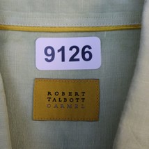 Robert Talbott Carmel Shirt Mens XL Green Long Sleeve Button Up Casual - £17.78 GBP