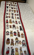 Illustrated Various Dog Breeds Patriotic  14x58 Lg Scarf-Vintage - $12.86