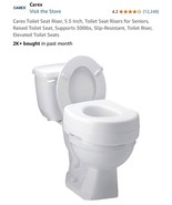 Toilet Seat Riser, 5.5 Inch, Toilet Seat Risers for Seniors, Raised Toil... - $39.39 CAD