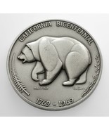 1796-1969 California Bicentennial Silver Medal. 135 grams  .999 Silver - $296.99
