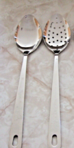 2 Wolfgang Puck Bistro Collection Cooking Spoons : 1 Solid Serving &amp; 1 Skimmer - £21.64 GBP