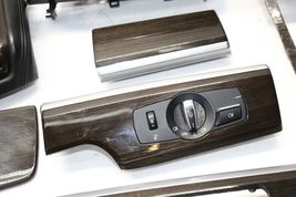 2009-2015 BMW 750Li F02 INTERIOR WOOD GRAIN DASH DOOR PANEL TRIM SET P8878 image 5
