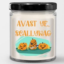 Azcatie Designs Funny Pumpkin Candle About Fall Pumpkin Pirates Cute Halloween D - £21.54 GBP