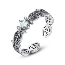 Creative S925 Sterling Silver Adjustable with Moissanite SR0245 - £10.31 GBP