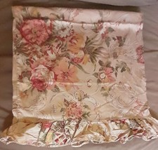 Ralph Lauren Guinevere Pillowcase Cover KING Floral Ruffled (1) Vintage - $78.95
