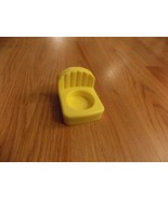 Fisher Price Little People Figure Furniture Yellow Chair Seat 2008 Matte... - £5.60 GBP