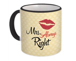 Mrs Always Right : Gift Mug Wife Girlfriend Couple Set Decor - £12.50 GBP