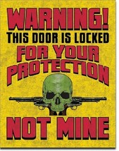 Don't Tread On Me Warning Military Door Humor Guns Garage Wall Decor Metal Sign - £12.57 GBP