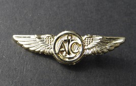 USN US NAVY AIR CREW GOLD COLORED WINGS PIN BADGE 1.5 INCHES - $5.74