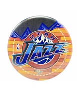 Sports pin button vtg NBA basketball pinback Utah Jazz Karl Malone Stock... - £13.96 GBP
