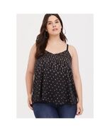 Torrid Sophie Black Straps Lounge V Neck Cami Camisole Tank Top Blouse, ... - $30.99 CAD